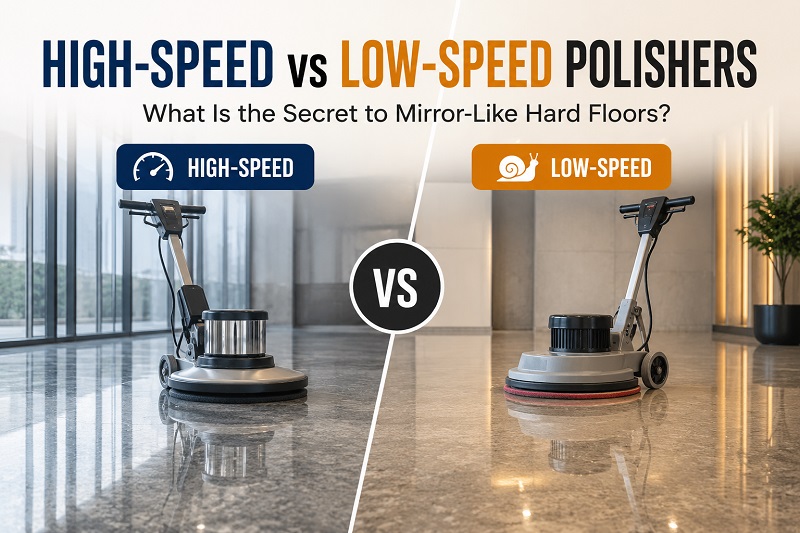 High-Speed vs. Low-Speed Polishers: What Is the Secret to Mirror-Like Hard Floors?